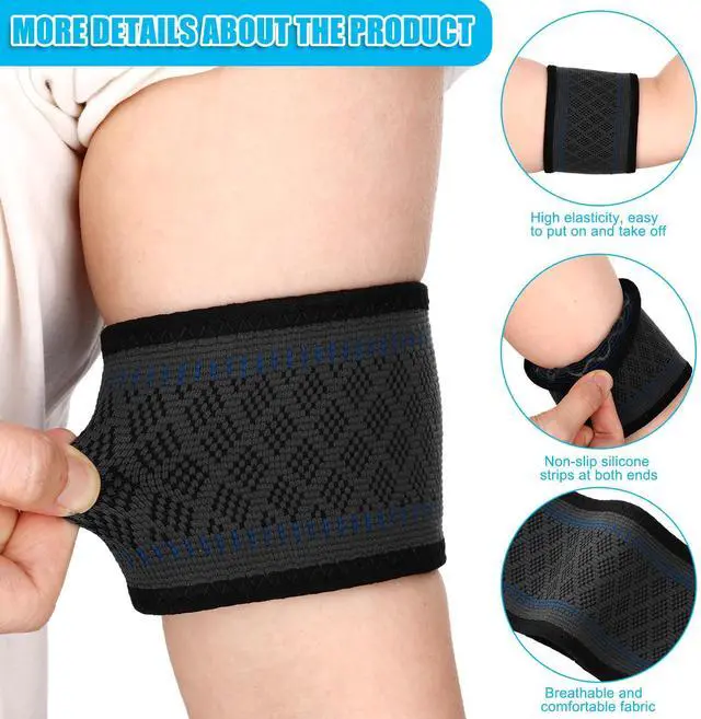 Alt view image 3 of 6 - 6 Pcs Arm Band Sensor Cover Washable Reusable Sensor Breathable Armband Sleeve for Kids Adults During Sport Exercise Supplies, Replace Adhesive Patches Tape, XL, 15-16.7 Inches, 3 Color