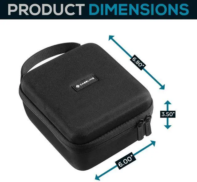 Alt view image 2 of 6 - Hard Case for Nikon 7576 MONARCH 5 8x42 Binocular - EVA Travel Shell | Shockproof EVA hard shell, fits Nikon Monarch 5 8x42, water-resistant travel storage, interior accessory mesh pocket, black