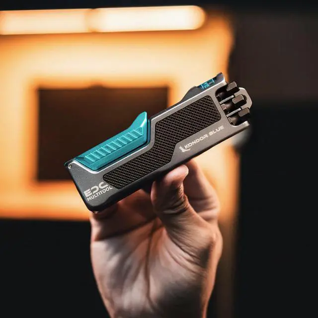 Alt view image 2 of 7 - EDC Multi-Tool V2 | 1/4 Bit Driver, Torque Driver, Camera Rig Tool, Magnetic Flip Lid, Bubble Level, Belt Clip, Aerospace-Grade Aluminum | Space Gray