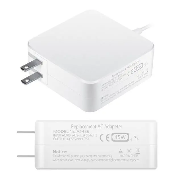 Alt view image 6 of 7 - Mac Book Air Charger, AC 45W Magnetic T-Tip Power Adapter Charger Compatible with MacBook Air 11-inch/13-inch (2012-2017)