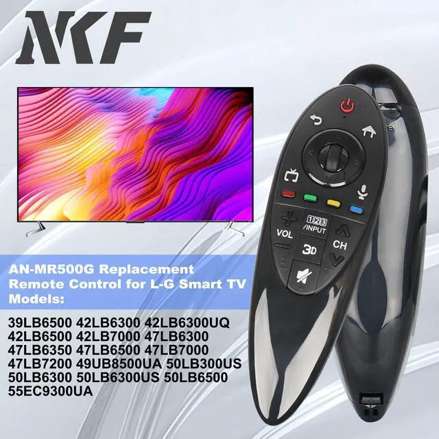 Alt view image 2 of 7 - AN-MR500G ANMR500G Remote Control Replacement for L-G 3D Smart TV Remote MBM63935937 105UC9T-TA 60LB720V-ZG 50LB679V-ZF 47LB671V-ZF 39LB6500 42LB6300 55LB6300 65LB6300 77EG9700 79UB989Y-TA