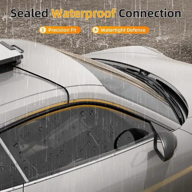 Alt view image 4 of 6 - Car Window Pass Through Starlink Power Cable Compatible with Starlink Cables Window Pass Attachment for Starlink Cord and Cable Black
