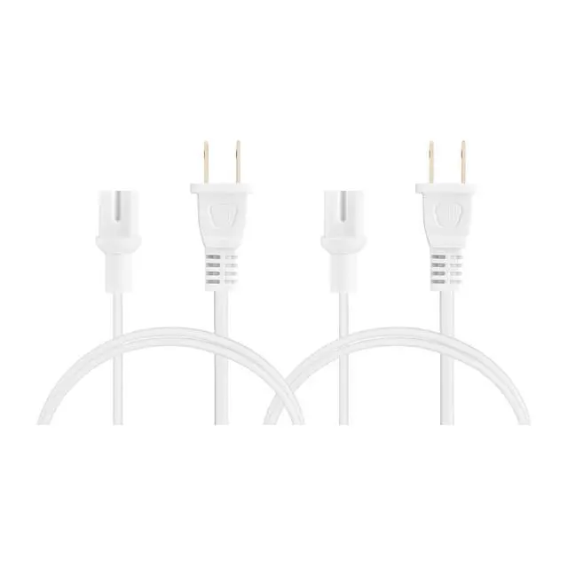 Alt view image 2 of 6 - Power Cord Compatible with Sonos Five, Sonos Play 5, Sonos Beam, Sonos Ray, Sonos Arc, Arc Ultra, Sonos Amp, Sonos Playbase, Sonos Sub Gen 3 and Sonos Sub Mini (White, 3-Foot)
