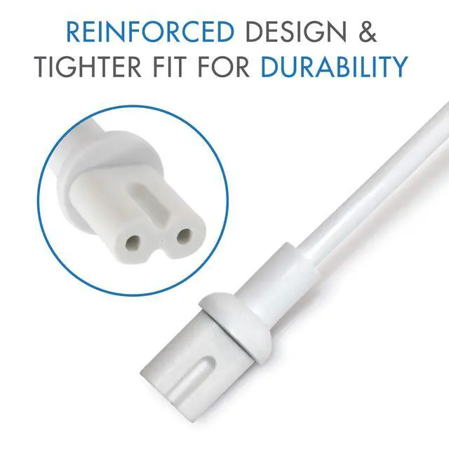 Alt view image 5 of 6 - Power Cord Compatible with Sonos Five, Sonos Play 5, Sonos Beam, Sonos Ray, Sonos Arc, Arc Ultra, Sonos Amp, Sonos Playbase, Sonos Sub Gen 3 and Sonos Sub Mini (White, 3-Foot)
