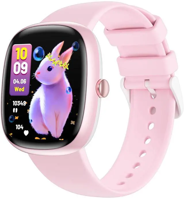 Main image of Smart Watch for Kids Girls Gift: No Phone Needed Watch with Heart Rate Sleep Monitor, 20 Games, Alarm Clock & Timer,Pedometer, Camera for 4-16 Year Old Boys Pink Gift