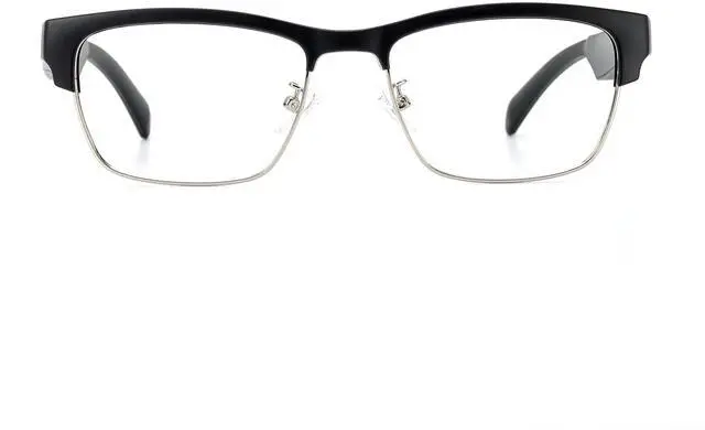 Main image of AI Bluetooth Glasses,New Wireless Bluetooth Smart Audio Glasses with Speakers,Men's/Women's Indoor and Outdoor Entertainment Smart Glasses,Including 2 Magnetic Charging Wires(Silver,Clear)