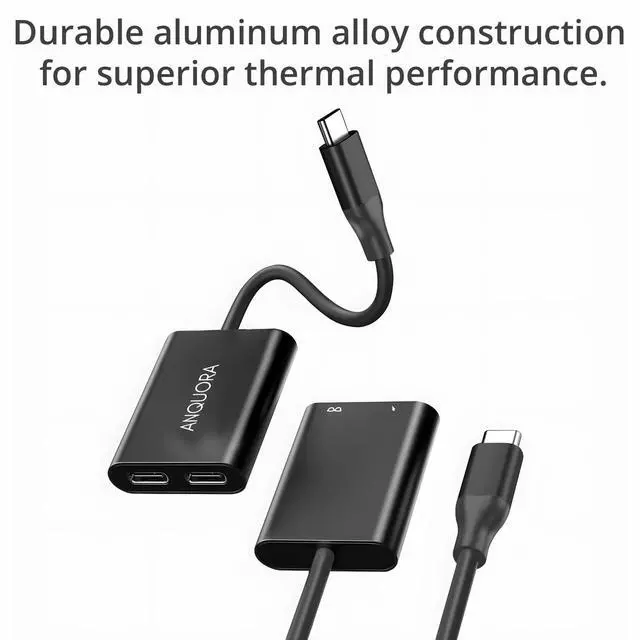 Alt view image 7 of 7 - AR Glasses Hub, Aluminum Shell USB C to AR Glasses 4K@60Hz and Charging Up to 45W PD, Plug and Play, Compatible with Switch 1,Steam Deck, ROG Ally X, etc, Supports Rokid XREAL Viture Glasses