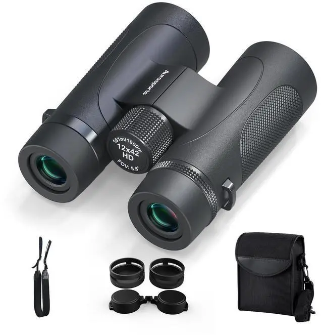Main image of 12x42 High Powered Binoculars for Adults, IPX7 Waterproof Long Range | HD Optical Imaging, BAK4 Prism, Lightweight Durable Aluminum Alloy Body, Ideal for Bird Watching, Hunting & Cruise Ship