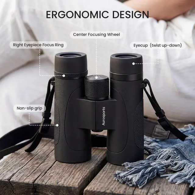 Alt view image 7 of 7 - 12x42 High Powered Binoculars for Adults, IPX7 Waterproof Long Range | HD Optical Imaging, BAK4 Prism, Lightweight Durable Aluminum Alloy Body, Ideal for Bird Watching, Hunting & Cruise Ship