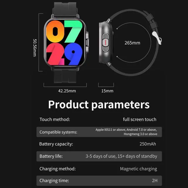 Alt view image 7 of 7 - Smart Watch with Earbuds, 2 in 1 Bluetooth Smartwatch for Men Women, 2.01" HD, Answer/Make Call, Sleep Monitor Fitness Tracker, 100+ Sports Modes, Compatible with Android iOS