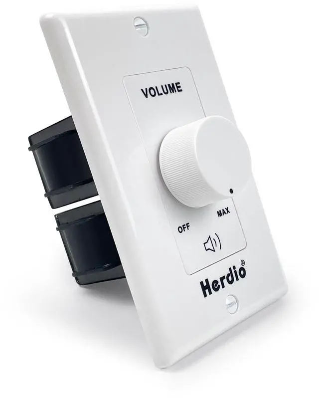 Main image of 100W Volume Control Knob for Speakers, Flush in Wall Volume Controller with 3 Independent Plate, Precise Sound Adjustment with 12-Position, Wide Compatibility for Home Audio Volume Adjustment