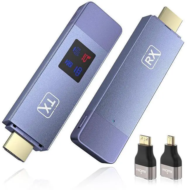 Main image of Wireless HDMI kit Delivers Seamless 4K Video Transmission up to 1080p Output, Featuring Dual-Band 2.4G/5G connectivity & Plug-Play Function for Easy Streaming Between Your Devices & displays