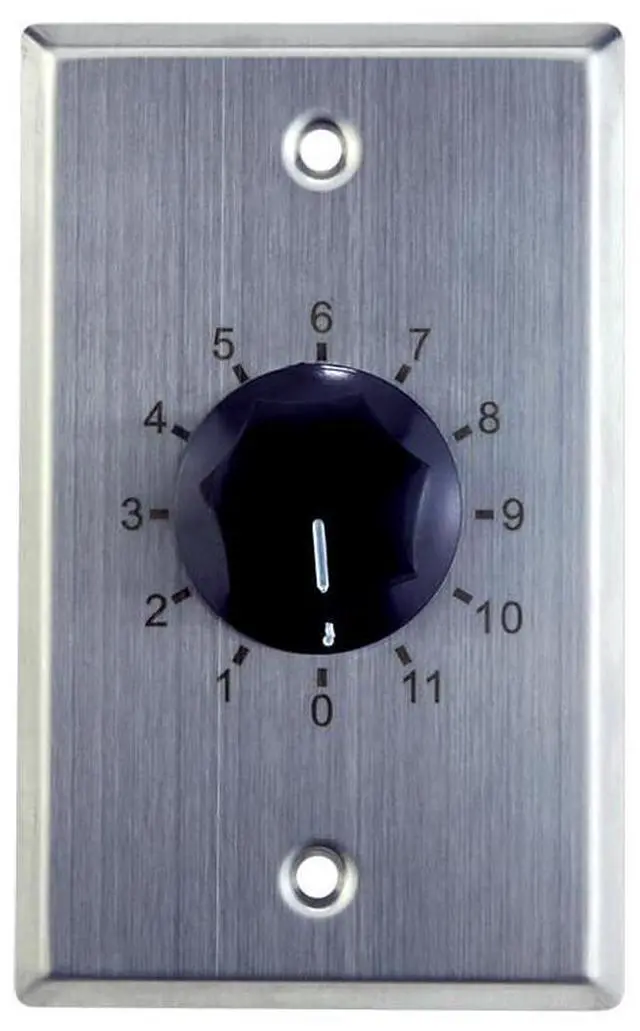 Main image of Saga 100 Watt 25/70 Volt Volume Control Metal Plate