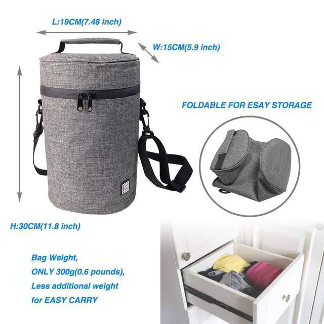 Alt view image 7 of 7 - Travel and Storage Carrying Case for Sonos Move/Sonos Move 2 Speaker(Both Compatible with Sonos Move/Move 2 and Charging Base,Sliver Grey)