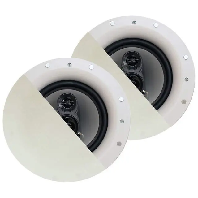 Alt view image 3 of 7 - Acoustic Audio CSic84 Frameless in Ceiling 8" Speaker 2 Pair Pack 3 Way Home Theater Speakers