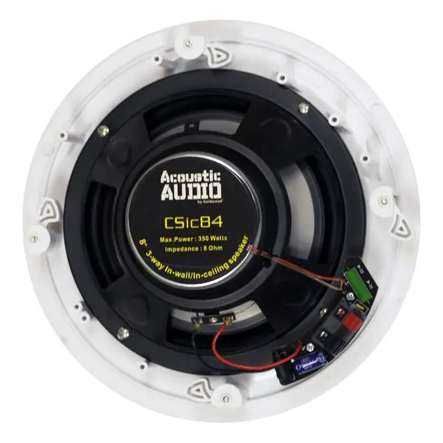 Alt view image 6 of 7 - Acoustic Audio CSic84 Frameless in Ceiling 8" Speaker 2 Pair Pack 3 Way Home Theater Speakers