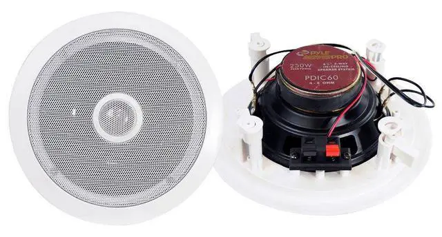 Alt view image 3 of 3 - PDIC60 6.5 Inch 250 Watt 2 Way in Wall/Ceiling Home Speaker System (3 Pair)