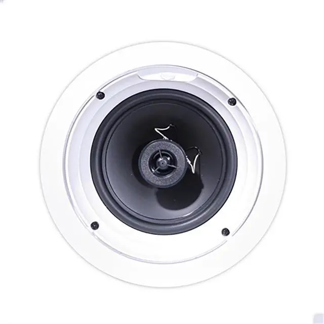 Alt view image 2 of 6 - 1007209 R-1650-C in-Ceiling Speaker - White (2-Pack) Bundle with Deco Gear 100ft Long 16 AWG Speaker Wire