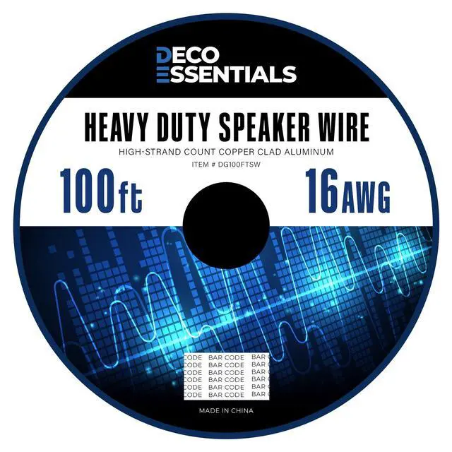 Alt view image 6 of 6 - 1007209 R-1650-C in-Ceiling Speaker - White (2-Pack) Bundle with Deco Gear 100ft Long 16 AWG Speaker Wire