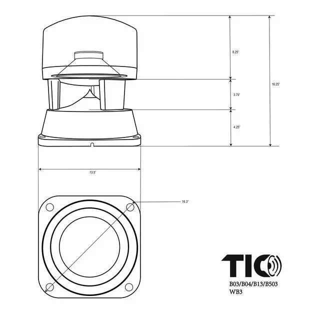 Alt view image 3 of 6 - B03-8" Premium Outdoor In-Ground Omnidirectional Speaker(Single/Black)