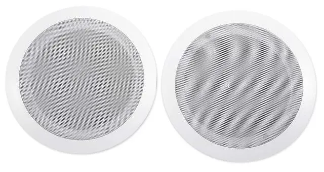 Alt view image 4 of 7 - HC655-16 White 12-Pack 6.5" in-Ceiling Home Theater Speakers | 500W Peak / 160W RMS, 2-Way, Swivel Tweeter, Paintable Flush Mount Grills, Polypropylene Cone, 16 Ohm