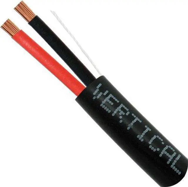 Main image of 12AWG 2 Conductor Audio Cable CL3, CMR Rated - 500ft Black