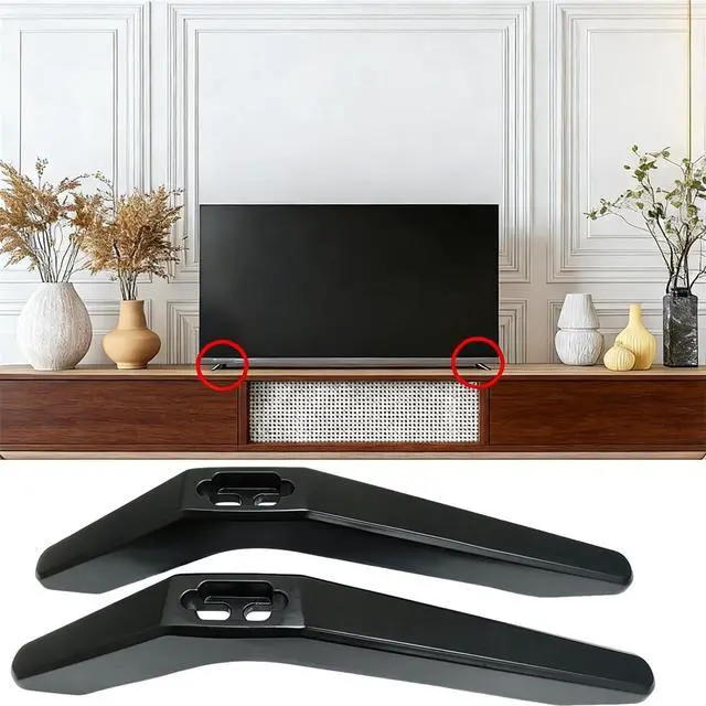 Alt view image 7 of 7 - Metal Base Stand for TCL Smart TV,TV Replacement feet - Fit for Select Models for 32-80inches Samsung, Hisense, Roku,LG and Vizio. Not Universal