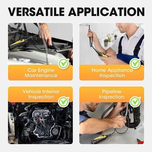 Alt view image 3 of 7 - VSP-600 Endoscope 5.5mm Ultra-Thin, Lens HD Wide Application Videoscope Borescope high Definition Multi-Angle Imaging One-Click Snapshot IP67 Waterproof with 2000mm USB Cable