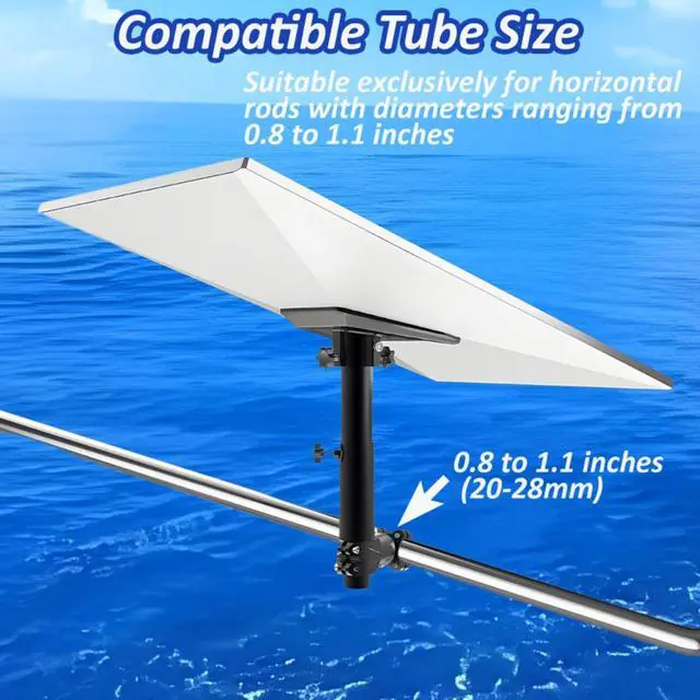 Alt view image 2 of 7 - Starlink Gen 3 RV Ladder Mount - RV, Camper, Yacht, Pole, Railing Clamp for Roof/Rack (0.8-1.1" Dia)