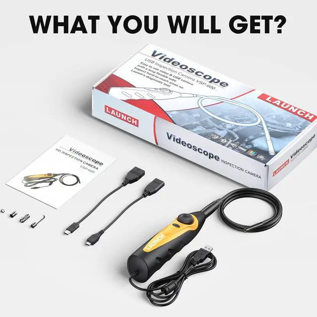 Alt view image 7 of 7 - VSP-600 Endoscope 5.5mm Ultra-Thin, Lens HD Wide Application Videoscope Borescope high Definition Multi-Angle Imaging One-Click Snapshot IP67 Waterproof with 2000mm USB Cable