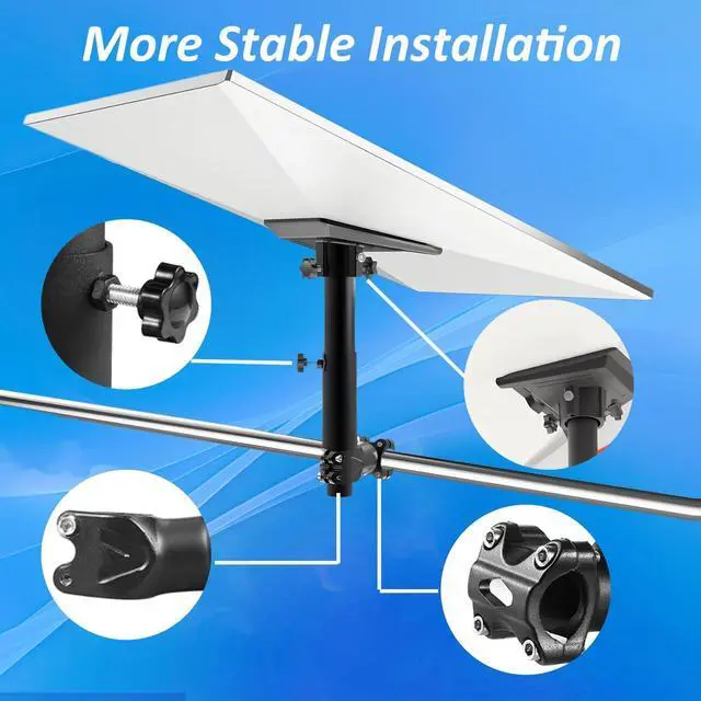 Alt view image 4 of 7 - Starlink Gen 3 RV Ladder Mount - RV, Camper, Yacht, Pole, Railing Clamp for Roof/Rack (0.8-1.1" Dia)