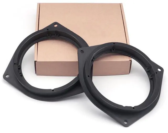 Main image of 6.5" Aftermarket Plastic Black Speaker Adapter. Fitted for Toyo ta Avalon, Corolla, Highlander, Prius, RAV, Solara, Tacoma, Venza, Yaris, Crown, Reiz, BYD F3