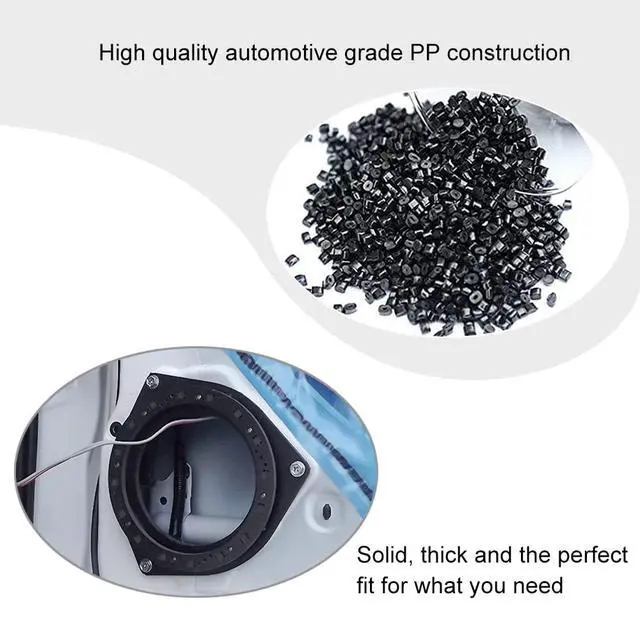 Alt view image 2 of 7 - 6.5" Aftermarket Plastic Black Speaker Adapter. Fitted for Toyo ta Avalon, Corolla, Highlander, Prius, RAV, Solara, Tacoma, Venza, Yaris, Crown, Reiz, BYD F3
