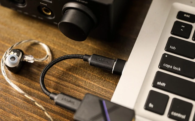 Alt view image 4 of 7 - SIMGOT DEW4X Portable HiFi in-Ear Monitor DAC AMP HiFi Earphone Stereo USB Dongle, with Dual C43198 DAC Chip, 384 kHz/32 bit, Tiny Audio Amps for PC/Phone