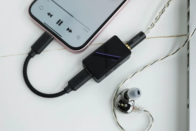 Alt view image 5 of 7 - SIMGOT DEW4X Portable HiFi in-Ear Monitor DAC AMP HiFi Earphone Stereo USB Dongle, with Dual C43198 DAC Chip, 384 kHz/32 bit, Tiny Audio Amps for PC/Phone