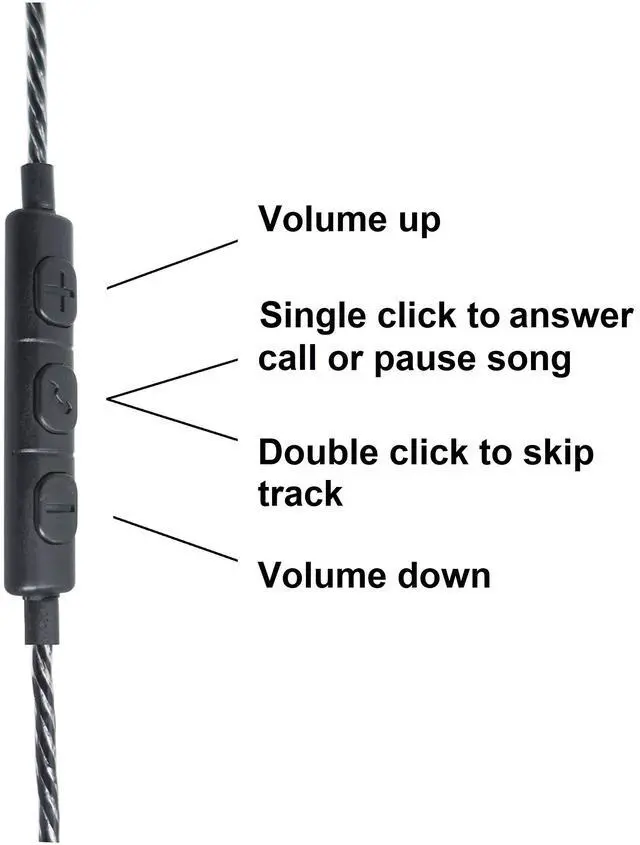 Alt view image 4 of 6 - Anti-Radiation Air Tube Headphones with Microphone Reduce RF to Negligible Levels (Black)