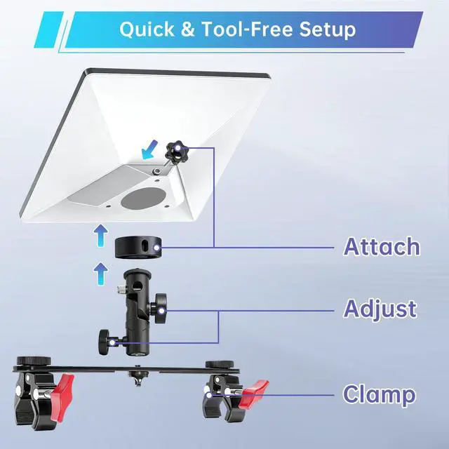 Alt view image 6 of 7 - Starlink Mini Mount Dual Clamp Pole Mount Kit Aluminum | Dual-clamp Starlink Mini mount with aluminum design. Fits RV roof racks, poles and outdoor setups for stable installation
