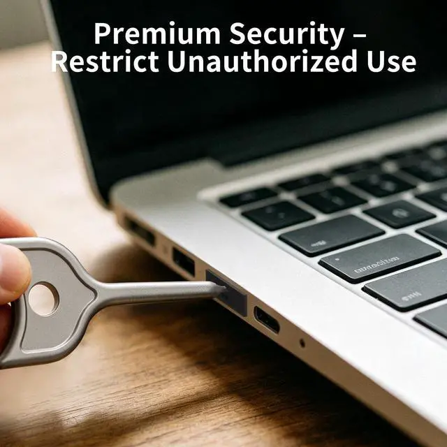 Alt view image 5 of 7 - 50-Pack USB Port Lock with 3 Key, Metal USB-A Port Blocker,Security Data Protection for PC Laptop, Anti-Theft USB Lock, Dust & Moisture Proof Type-A Connector Cover,Removable (Black