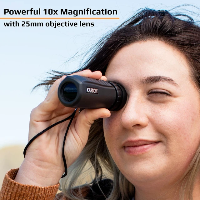 Alt view image 3 of 7 - BlackWave 10x25mm Waterproof Monocular, Black (WM-025)