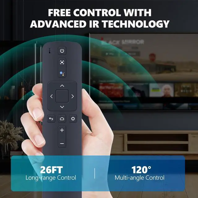 Alt view image 5 of 6 - R-C-AI1-D0413 Voice Replacement Remote Control for Nebula Capsule 3 Laser Projector D2426, for Nebula Mars 3 Projector D2333