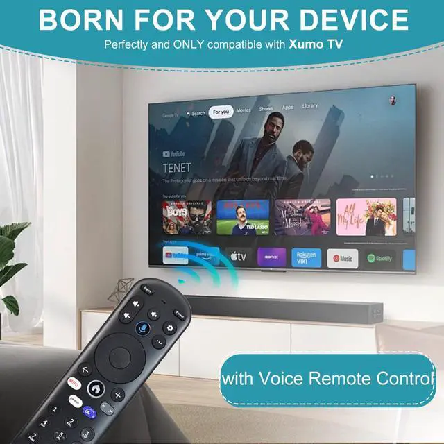 Alt view image 2 of 7 - Voice Remote Replacement for Xumo TV Stream Box, Element 4K UHD HDR Xumo TV | for E500AC43C E500AC50C E500AC55C E500AC65C E500AE98C E300AE24C E550AE55C E550AE75C E550AE86C