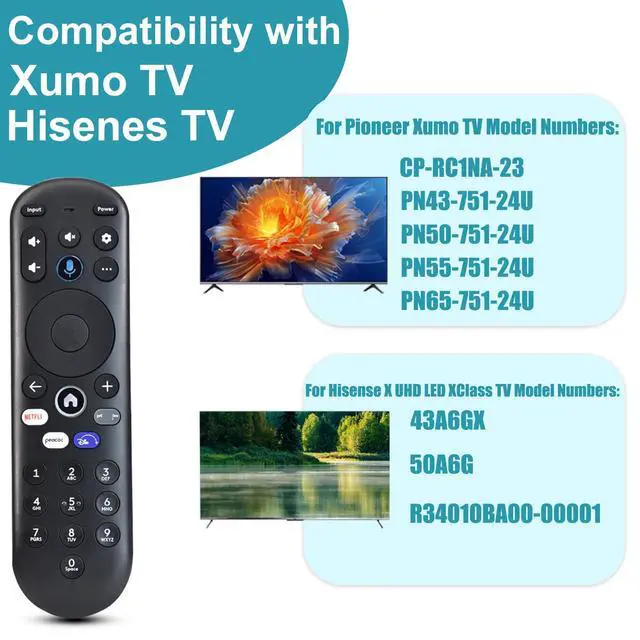 Alt view image 3 of 7 - Voice Remote Replacement for Xumo TV Stream Box, Element 4K UHD HDR Xumo TV | for E500AC43C E500AC50C E500AC55C E500AC65C E500AE98C E300AE24C E550AE55C E550AE75C E550AE86C