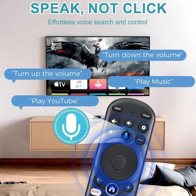 Alt view image 4 of 7 - Voice Remote Replacement for Xumo TV Stream Box, Element 4K UHD HDR Xumo TV | for E500AC43C E500AC50C E500AC55C E500AC65C E500AE98C E300AE24C E550AE55C E550AE75C E550AE86C