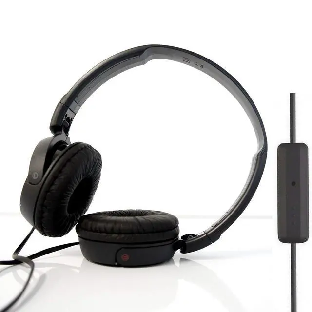 Alt view image 2 of 3 - Over Ear Best Stereo Portable Headphones Headset for Apple iPhone iPod/Samsung Galaxy / mp3 Player / 3.5mm Jack Plug Cell Phone with Mic (black)