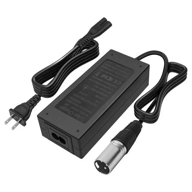 Alt view image 7 of 7 - 29.4V2A 3 pin XLR Charger Replacement for Lithium Battery Charging and Vacuum Cleaner Charging,Battery 12Ah Power Charger