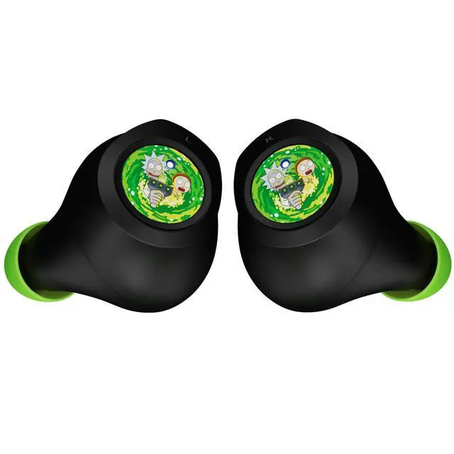 Alt view image 2 of 7 - Rick and Morty Portal Wireless Bluetooth Earbuds with Charging Case, Built-in Mic, 30 Hr Playtime, Officially Licensed| Rick and Morty Gifts for Men, Women, Teens and All Fans (Rick and Morty Portals)