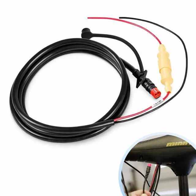 Main image of 010-11678-10 Power Cable for Garmin Echo Fish Finder 100 101 150 151 151dv 200 201 201dv 300c 301c 301dv 500c 501c 550c 551c 551d, 6ft, 4-pin