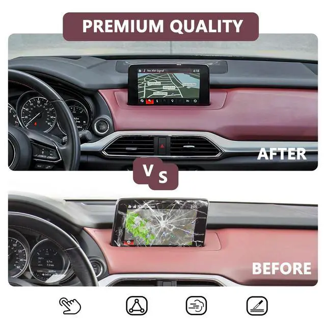 Alt view image 4 of 7 - NEW 8" Touch Screen Glass Digitizer Navigation Radio Compatible with Mazda CX-9 2016-2019 Replaces# TK48-611J0,TK49-611JA,TK49-61-1J0a,TK49-611J0-B