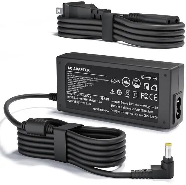 Main image of 65W 19V 3.42 Charger Compatible with Toshiba Satellite Series C55 C50 C55D C655 C655D C675 C850 C855 C855D L745 L505 L55 L655 L755 L775 L855 S55 P50 P50T P755 Notebook Power Supply Cord