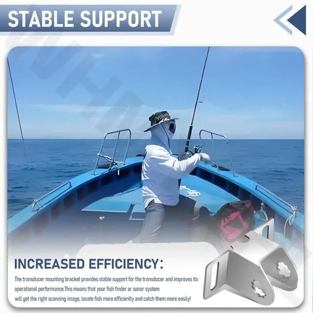 Alt view image 6 of 7 - 000-14193-001 Transom Mount Bracket for Lowrance TripleShot Transducer